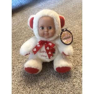 Rubber Face Baby Doll Valentine's Day I Love You Special Creations KellyToy Vtg